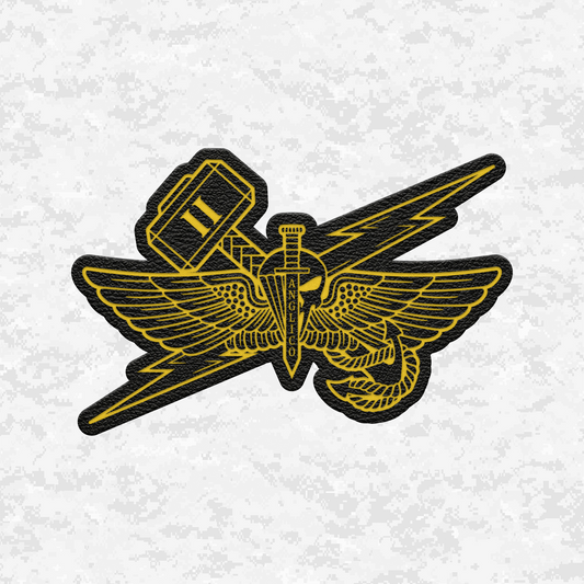 2D ANGLICO | Sky Lightning & Sea Thunder | Leather Patch | Velcro Backed