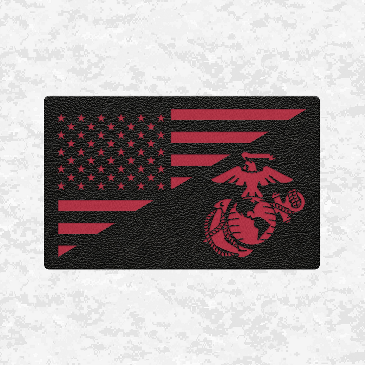 Flag whit EGA | Leather Patch | Velcro Backed