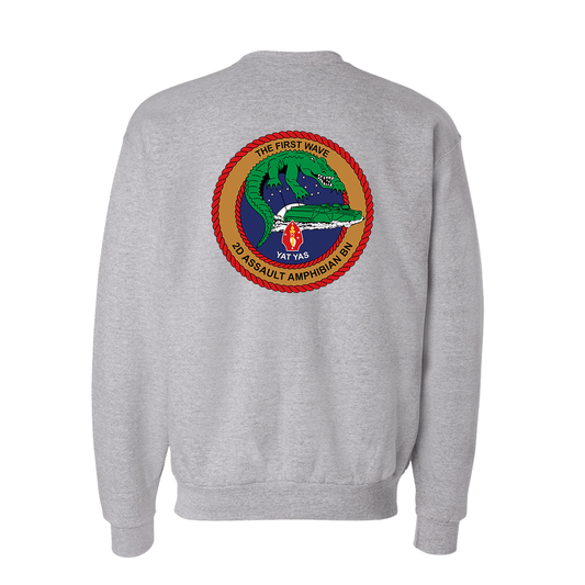 2nd Assault Amphibian Battalion "The First Wave" Sweatshirt