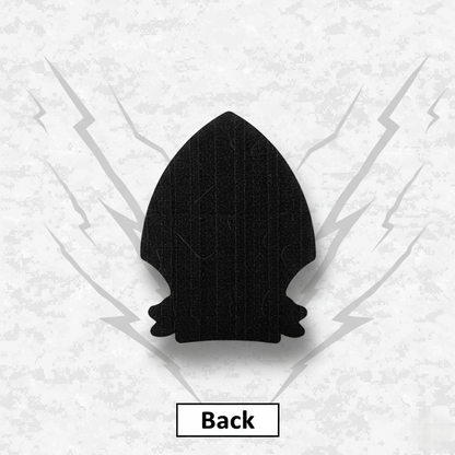 Leather Patch | 2nd Battalion 2nd Marines "Warlords" #3 | Velcro Backed | Brown / Black