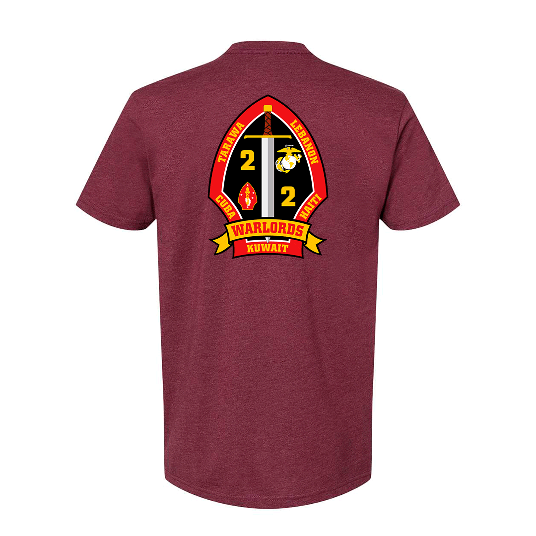 2nd Battalion 2nd Marines Unit "Warlords" Shirt #3