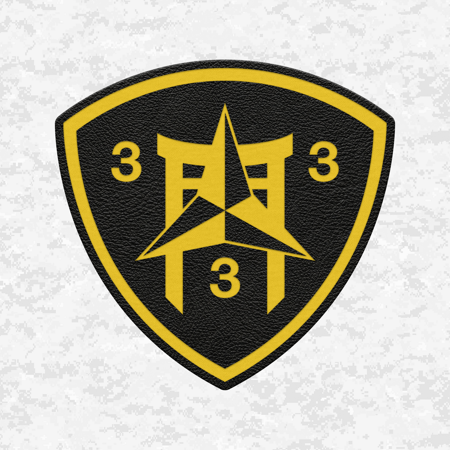 3rd Battalion 3rd Marines "Trinity" #2 | Leather Patch | Velcro Backed