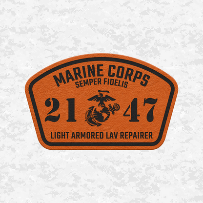 MOS 2147 Light Armored LAV Repairer | Leather Patch | Velcro Backed