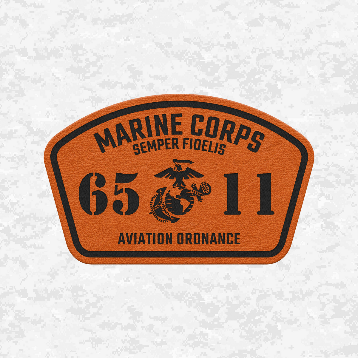 MOS 6511 Aviation Ordnance | Leather Patch | Velcro Backed