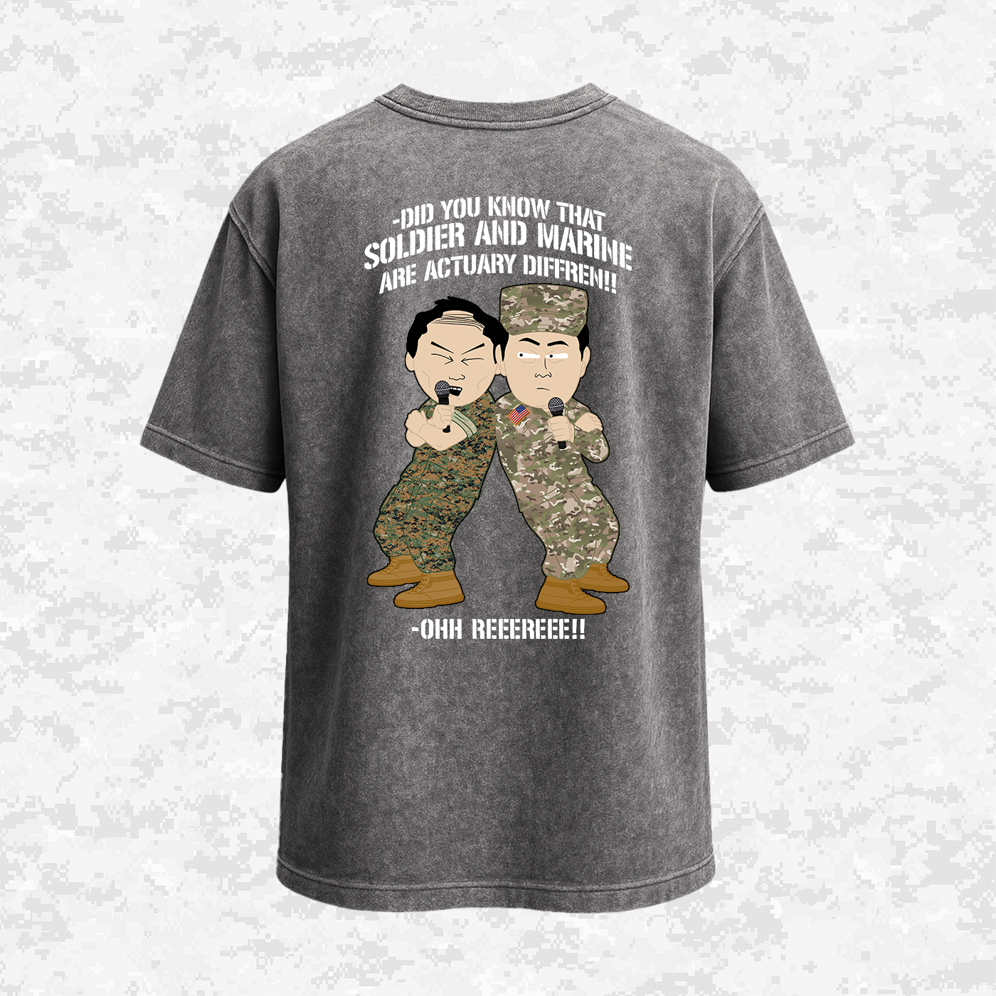 Soldier & Marine Are Diffren!!! | Military Parody | Oversize T-shirt