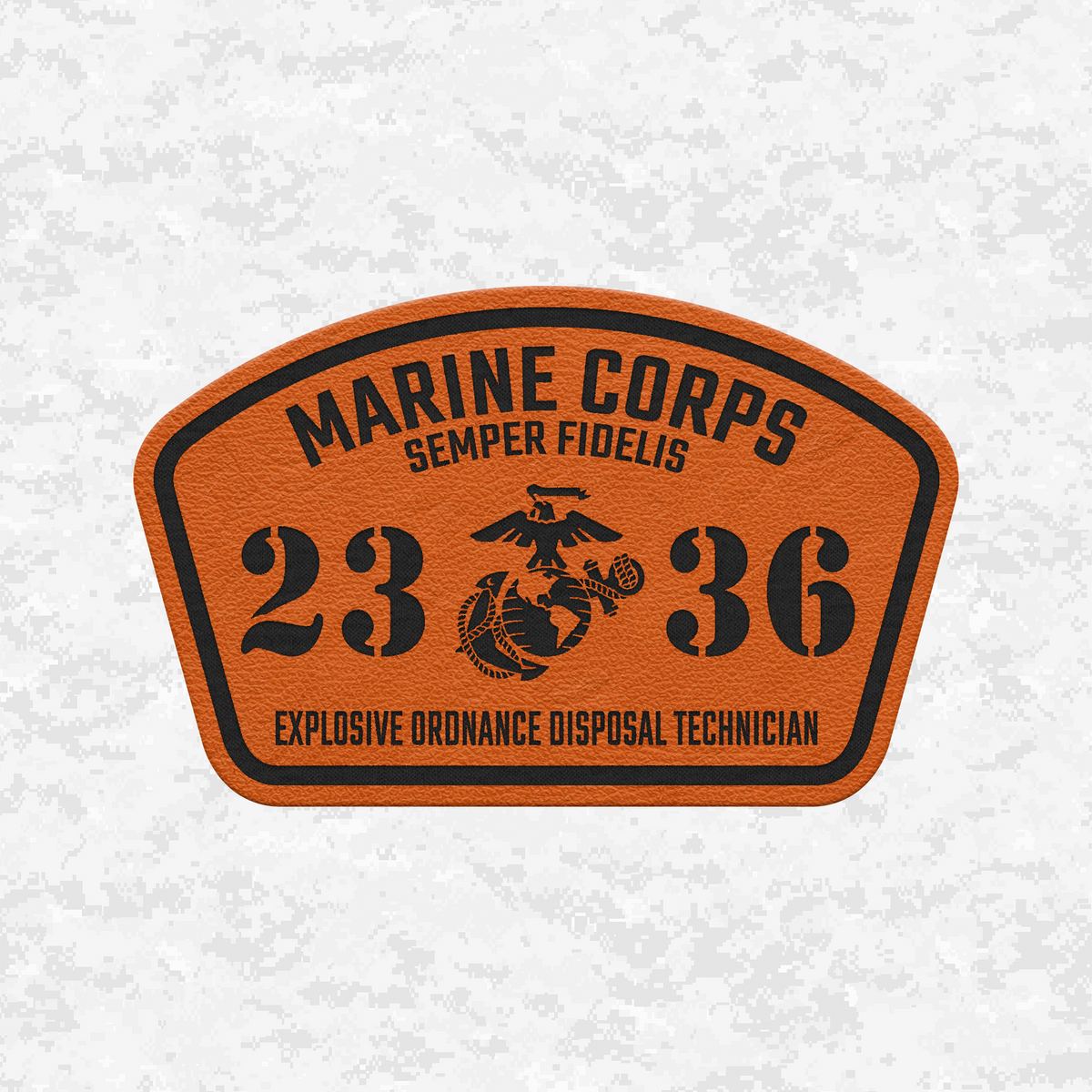 MOS 2336 Explosive Ordnance Disposal Technician | Leather Patch | Velcro Backed