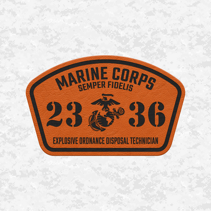 MOS 2336 Explosive Ordnance Disposal Technician | Leather Patch | Velcro Backed