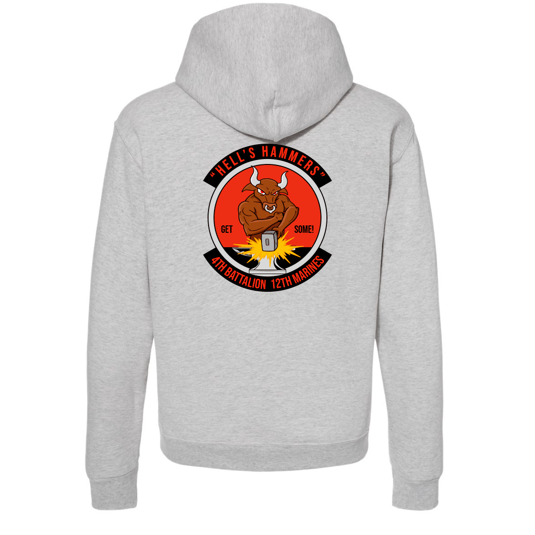 4th Battalion 12th Marines Unit "Hell's Hammers" Hoodie