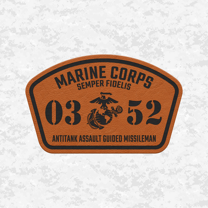 MOS 0352 Antitank Missileman | Leather Patch | Velcro Backed