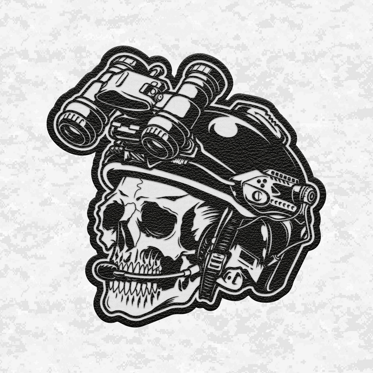 Tactical Helmet Skull NVG | Night Vision Operator | Velcro Backed