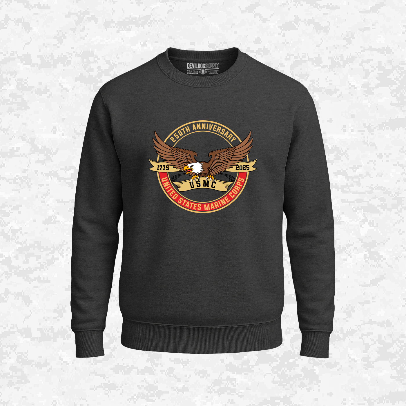 250th Anniversary USMC | Eagle | United States Marine Corps | 250 Years Collection | Sweatshirt