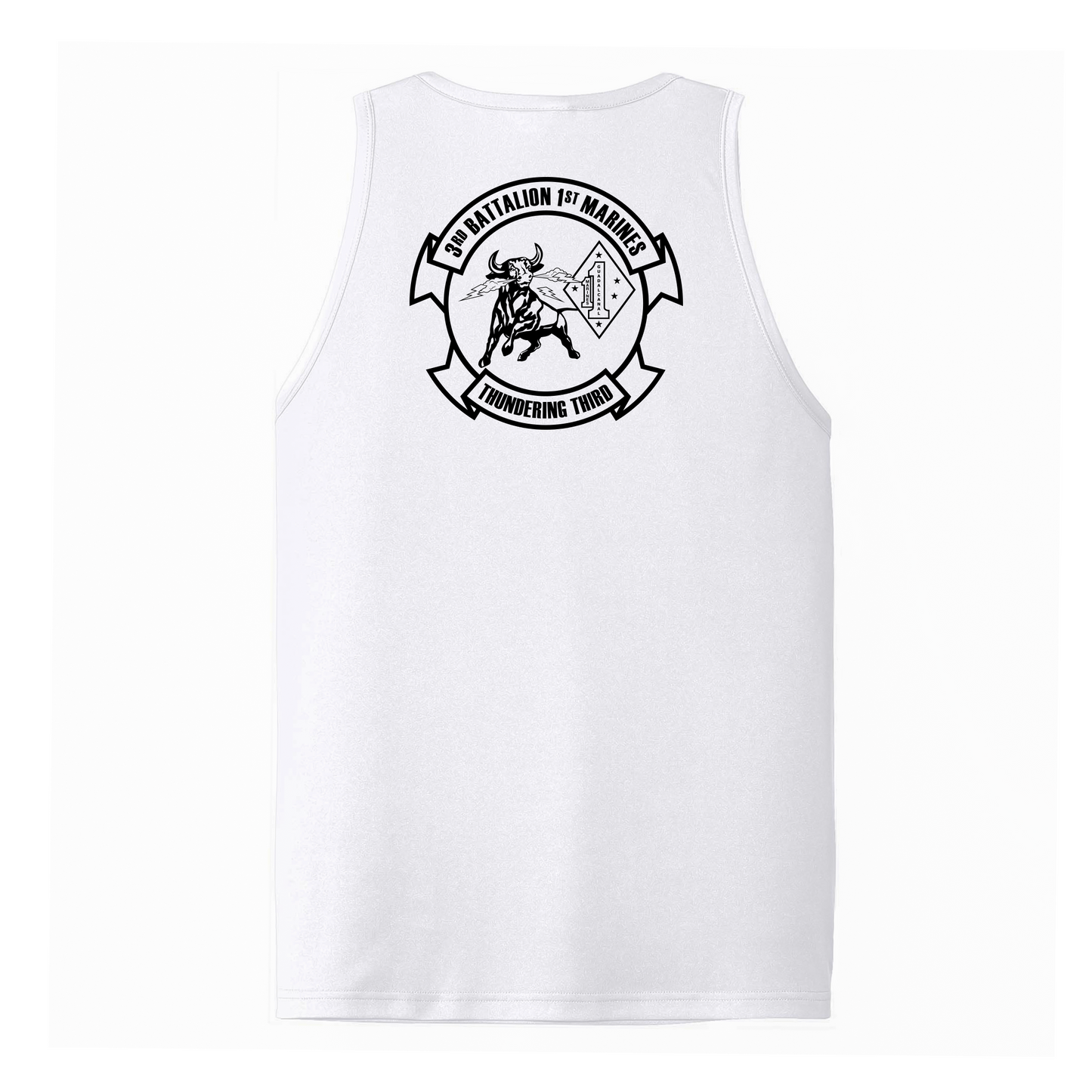 3rd Battalion 1st Marines Unit "Thundering Third" DRIFIT Sleeveless, Tank, Sleeveless Hoodie