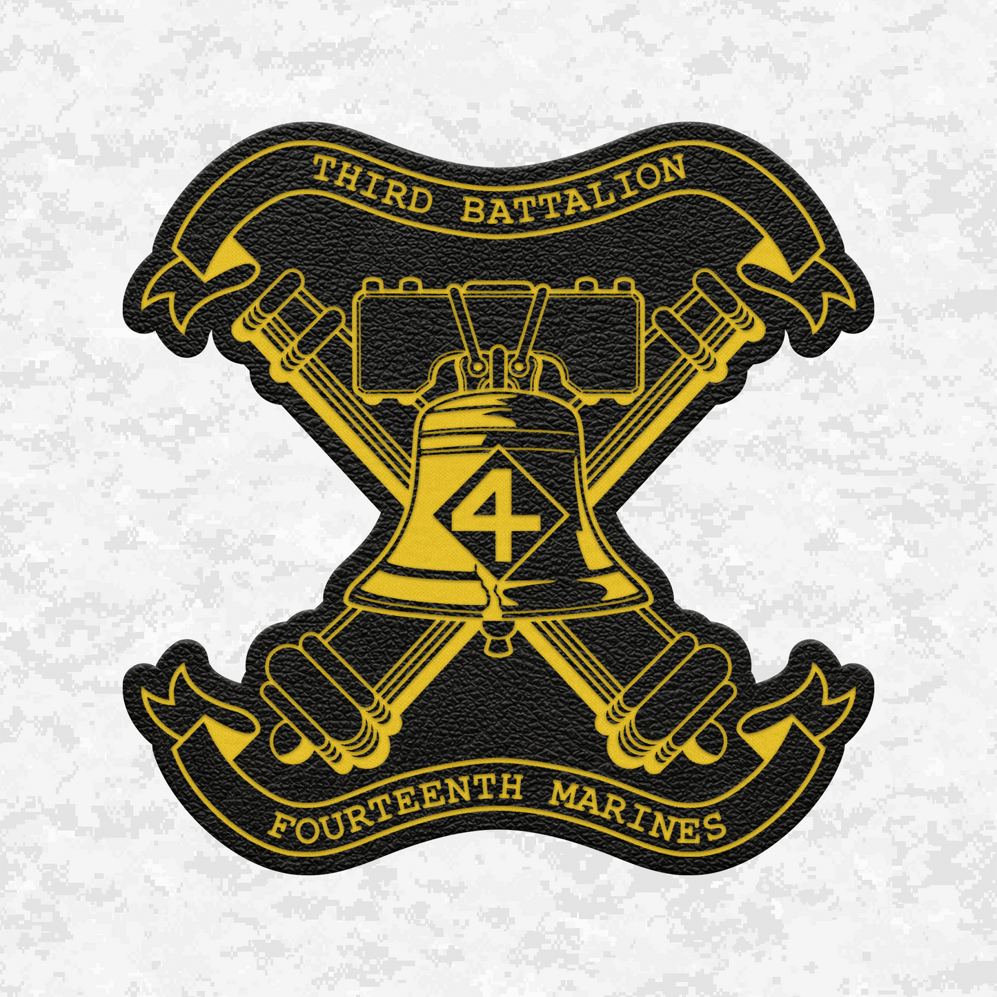 3rd Battalion 14th Marines Unit "Liberty" #3 | Leather Patch | Velcro Backed