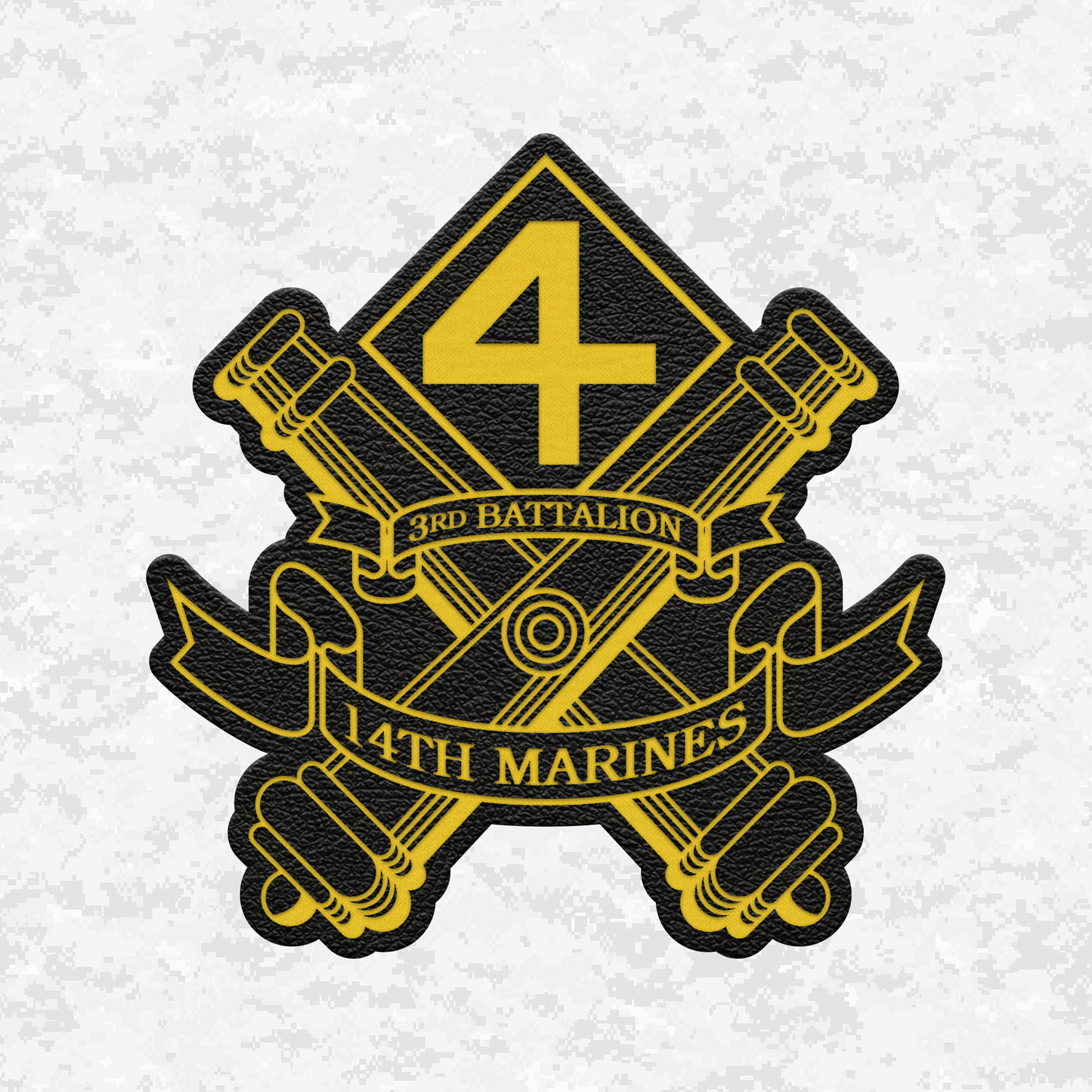3rd Battalion 14th Marines Unit "Liberty" 1 | Leather Patch | Velcro Backed