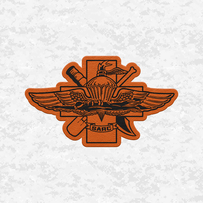 SARC Special Amphibious Reconnaissance Corpsman | Leather Patch | Velcro Backed