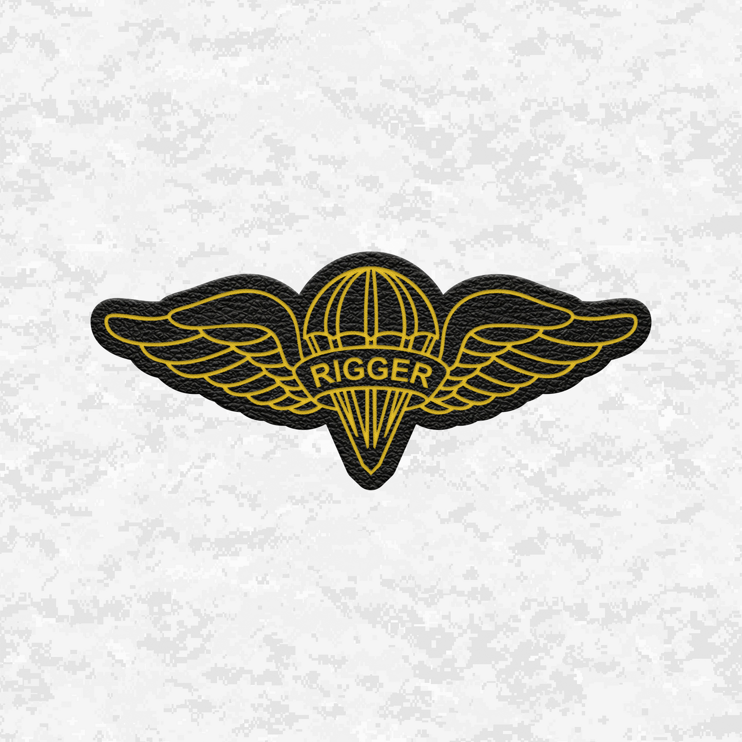 Parachute Rigger (MOS 0451) | Leather Patch | Velcro Backed