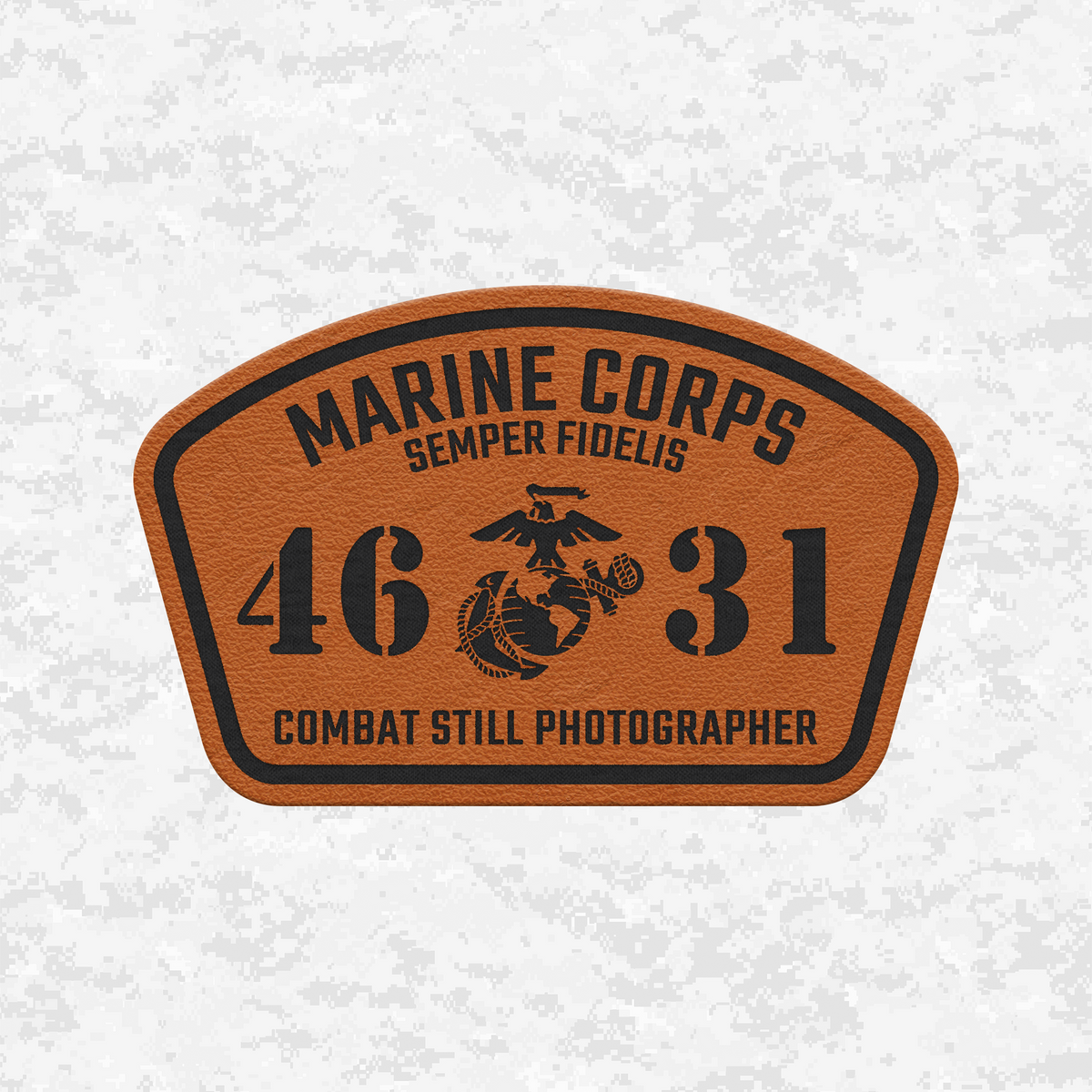 MOS 4631 Combat Still Photographer | Leather Patch | Velcro Backed