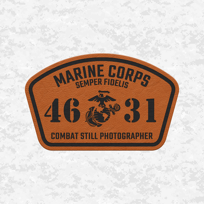 MOS 4631 Combat Still Photographer | Leather Patch | Velcro Backed