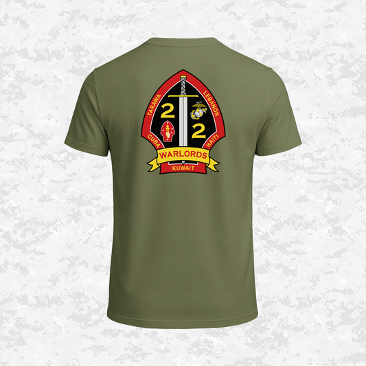 2nd Battalion 2nd Marines Unit "Warlords" Classic Edition #3 | T-shirt