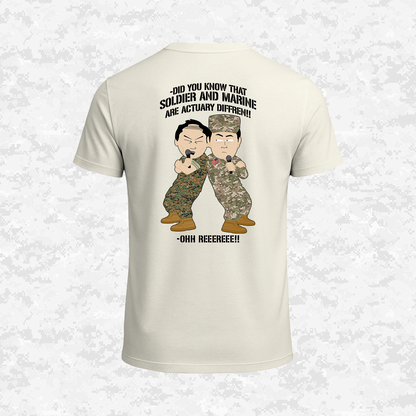 Soldier & Marine Are Diffren!!! | Military Parody | T-shirt