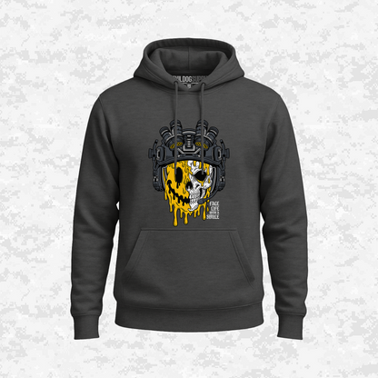 Face Life with a Smile | Tactical Skull | Hoodie