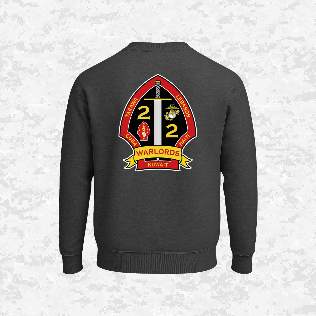 2nd Battalion 2nd Marines Unit "Warlords" Classic Edition #3 | Sweatshirt