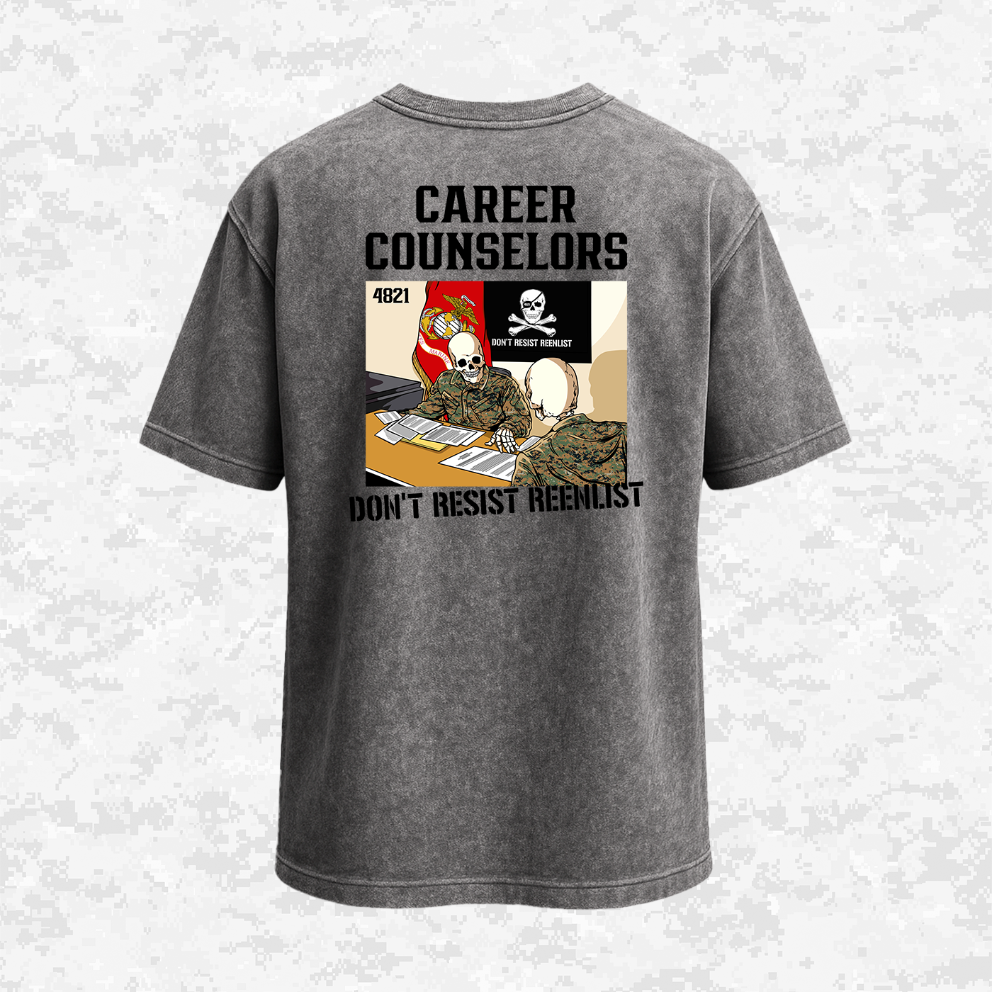 Career Counselors | Don´t Resist Reenlist | Oversized T-shirt | Regular & Faded Fabric