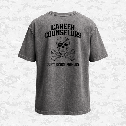 Don't Resist Reenlist | Oversized T-shirt | Regular & Faded Fabric