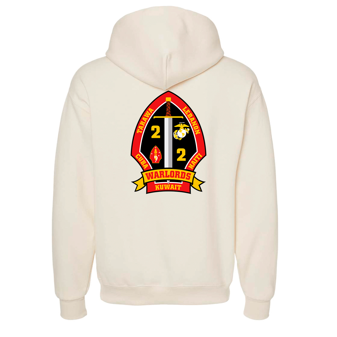 2nd Battalion 2nd Marines Unit "Warlords" Hoodie #3