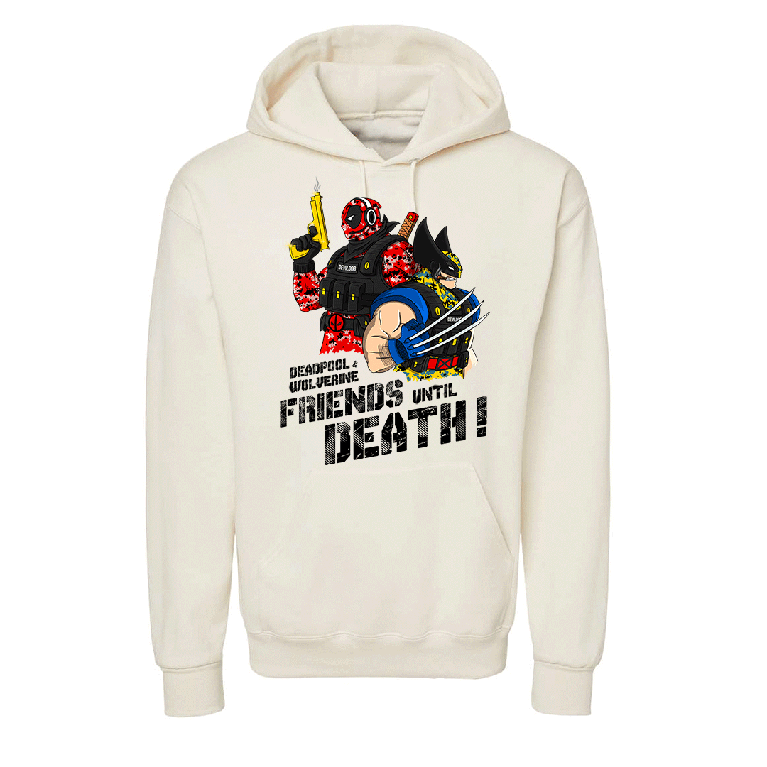 "Friends until Death" Deadpool & Wolverine Hoodie