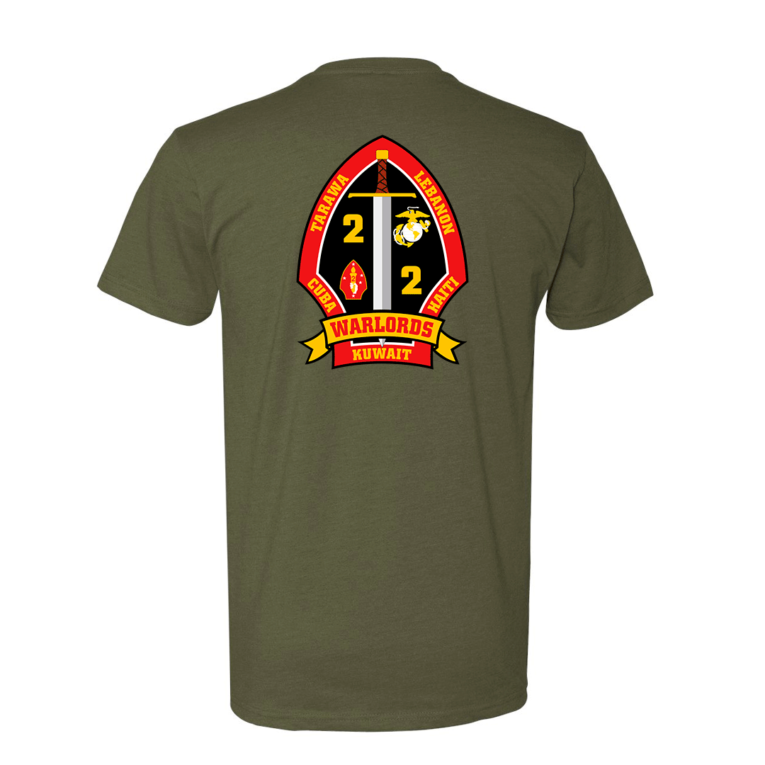 2nd Battalion 2nd Marines Unit "Warlords" Shirt #3