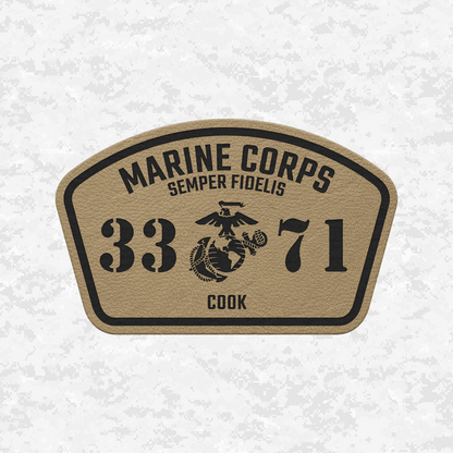 MOS 3371 Cook | Leather Patch | Velcro Backed