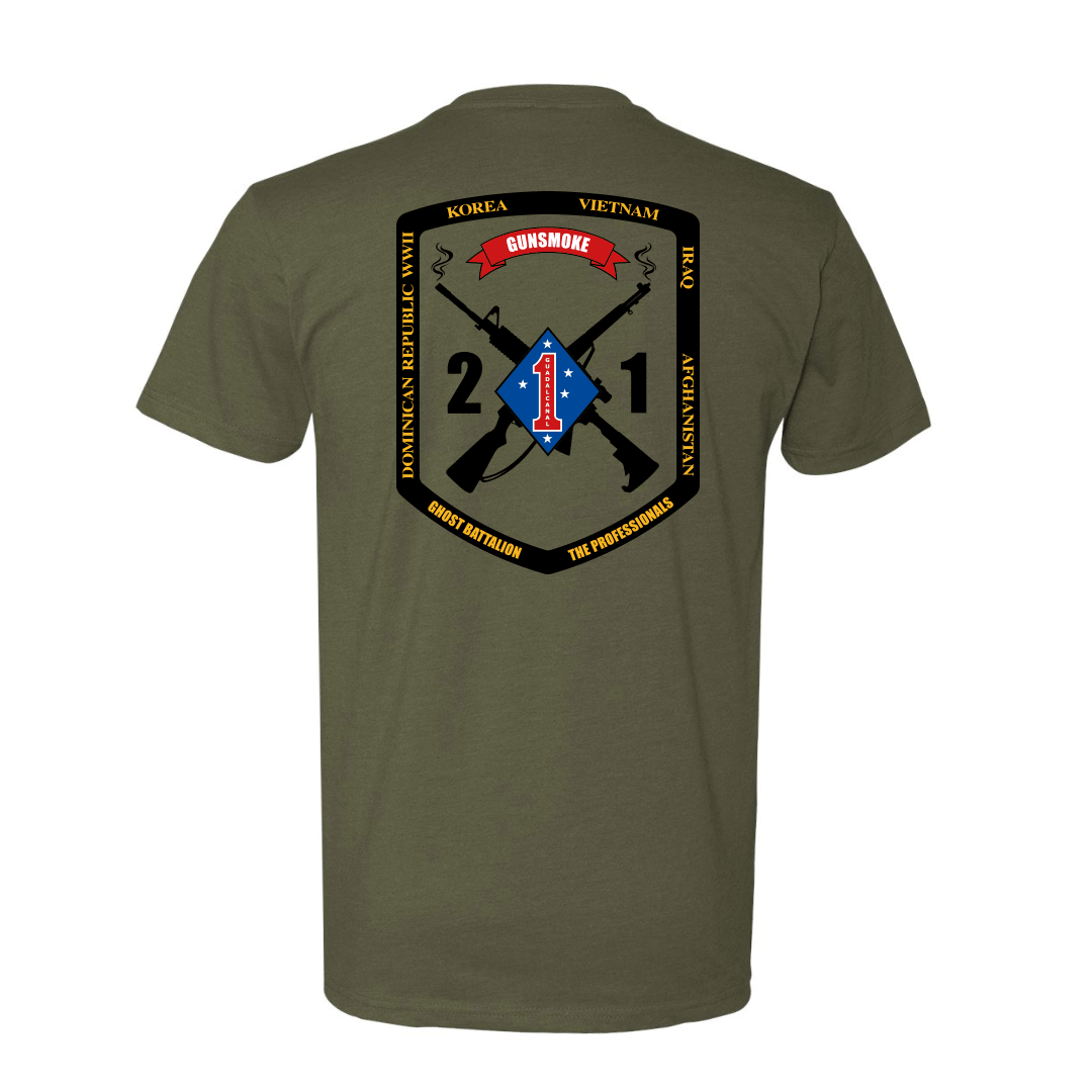 2nd Battalion 1st Marines Unit "Gunsmoke" Shirt