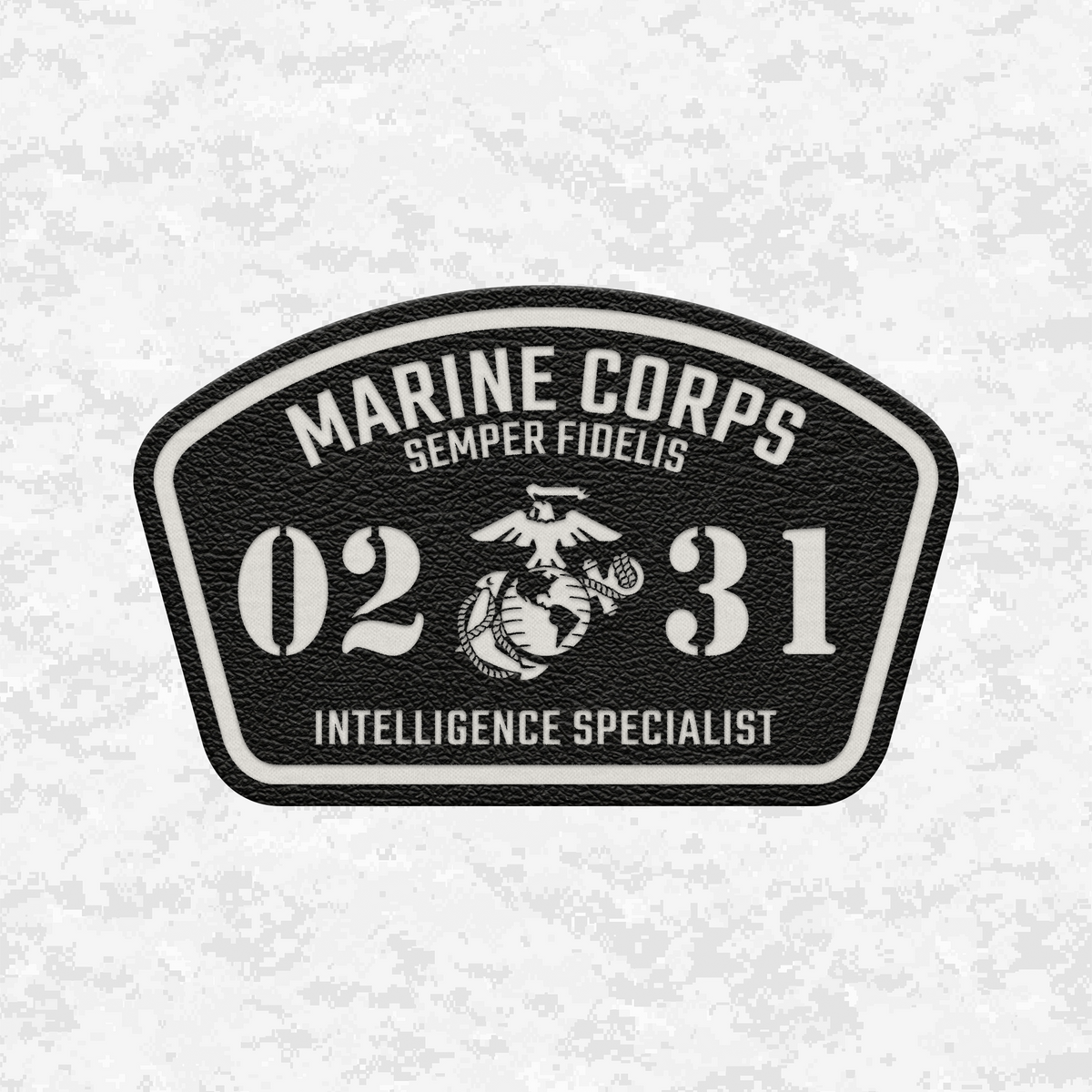 MOS 0231 Intelligence Specialist | Leather Patch | Velcro Backed