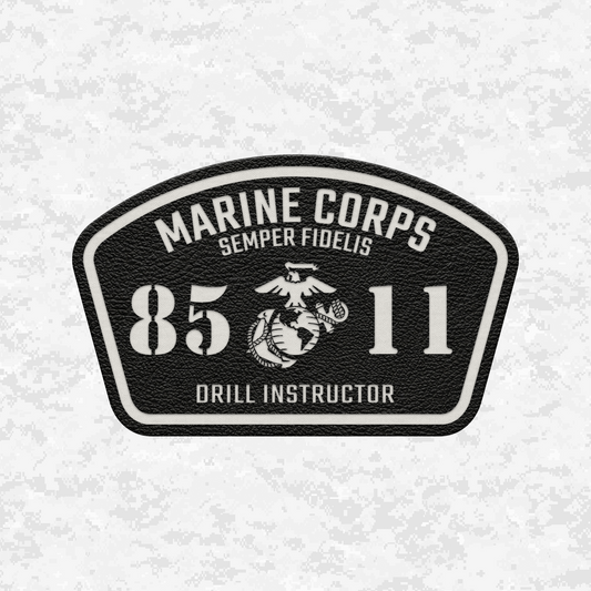 MOS 8511 Drill Instructor | Leather Patch | Velcro Backed