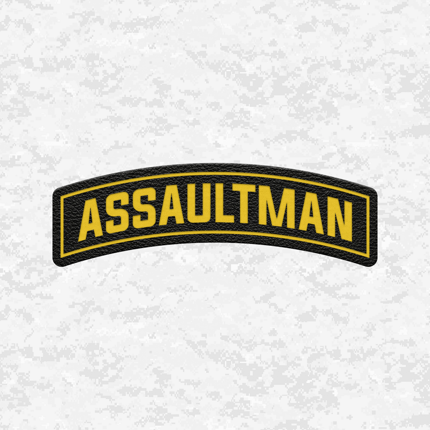 Assaultman Tab Insignia | Leather Patch | Velcro Backed