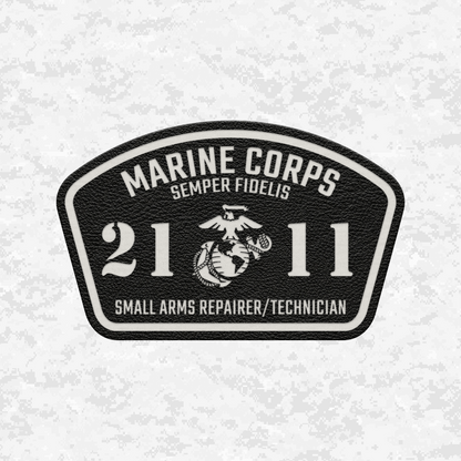 MOS 2111 Small Arms Repairer/Technician | Leather Patch | Velcro Backed