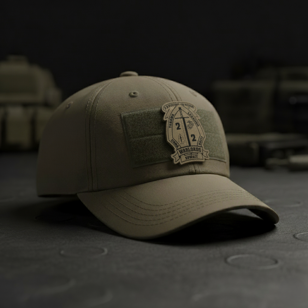 Leather Patch | 2nd Battalion 2nd Marines "Warlords" #3 | Velcro Backed