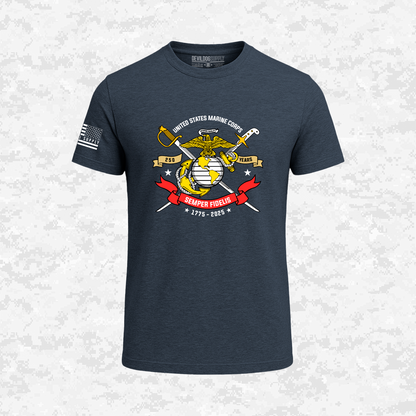 250th USMC | Semper Fidelis | United States Marine Corps | EGA | 250 Years Collection | T-shirt