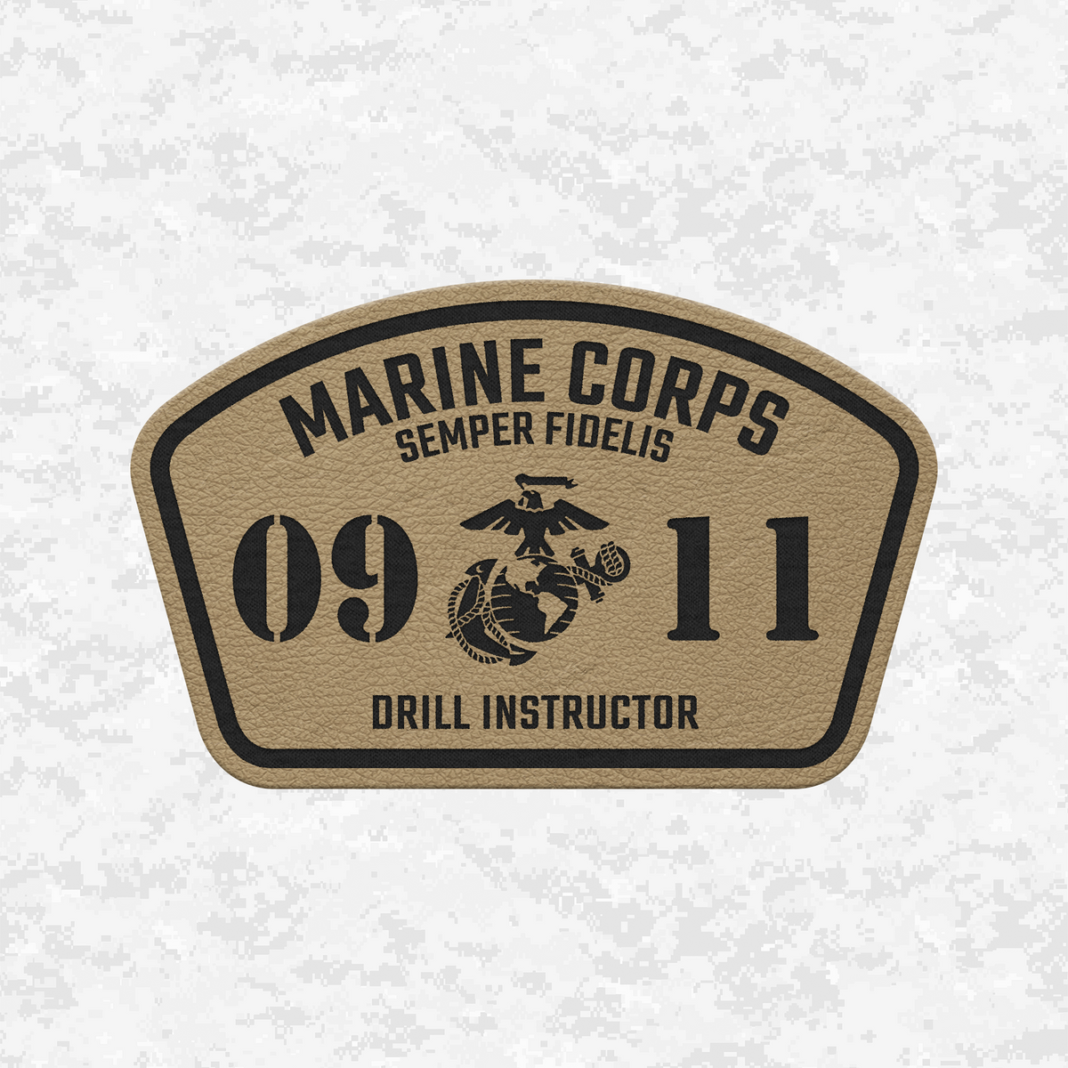 MOS 0911 Drill Instructor | Leather Patch | Velcro Backed