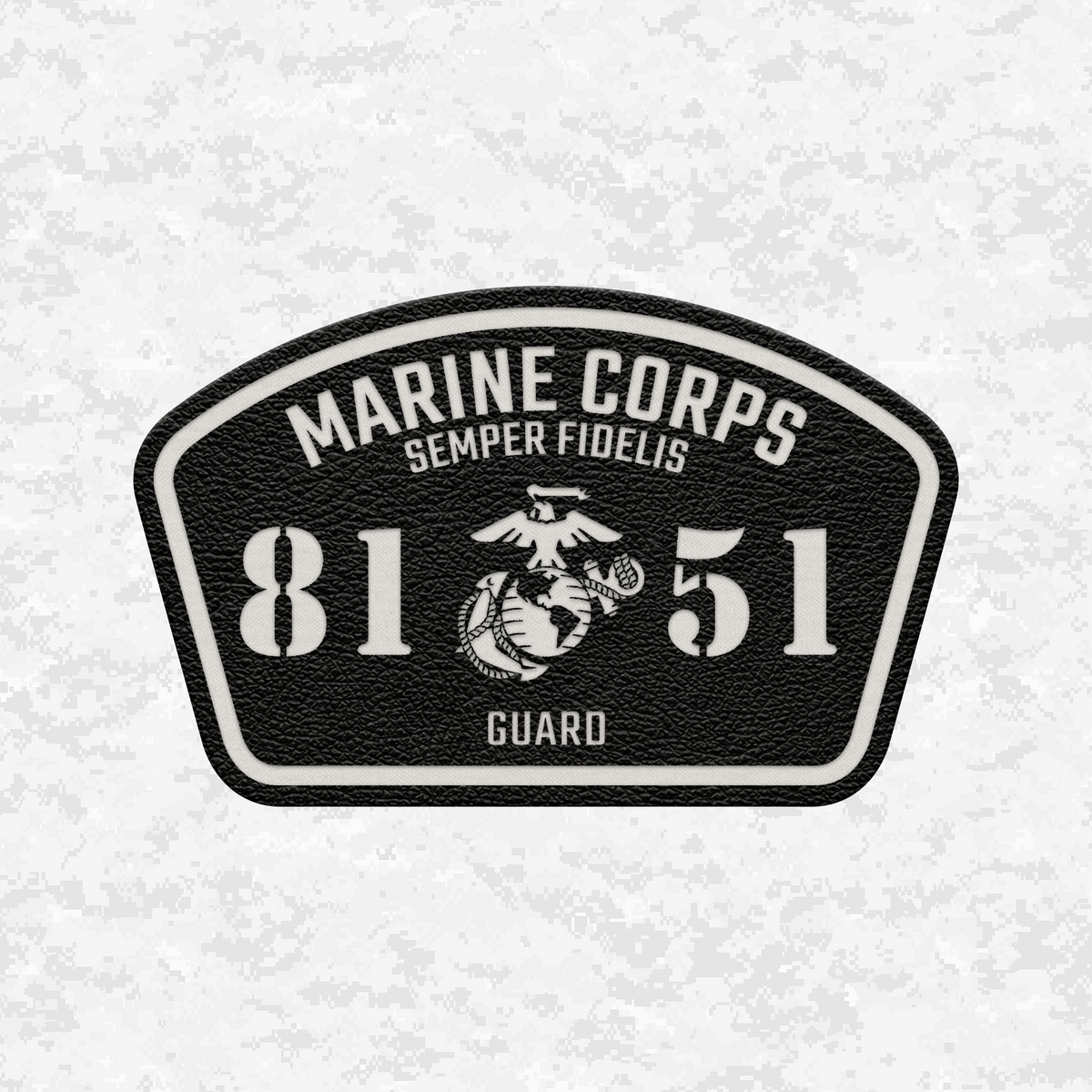 MOS 8151 Guard | Leather Patch | Velcro Backed
