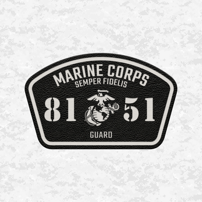 MOS 8151 Guard | Leather Patch | Velcro Backed