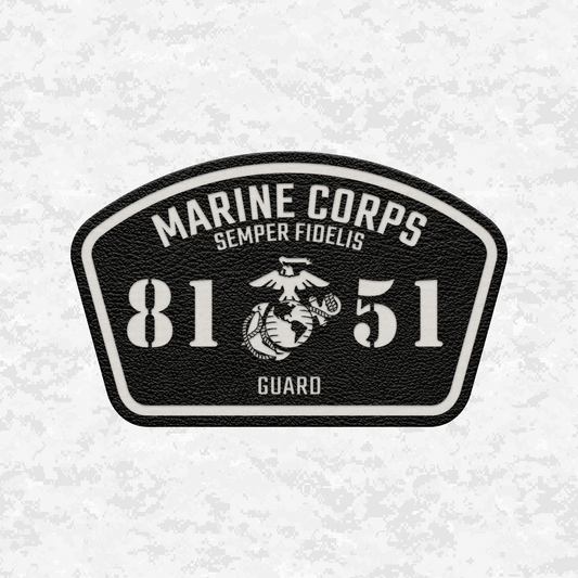 MOS 8151 Guard | Leather Patch | Velcro Backed