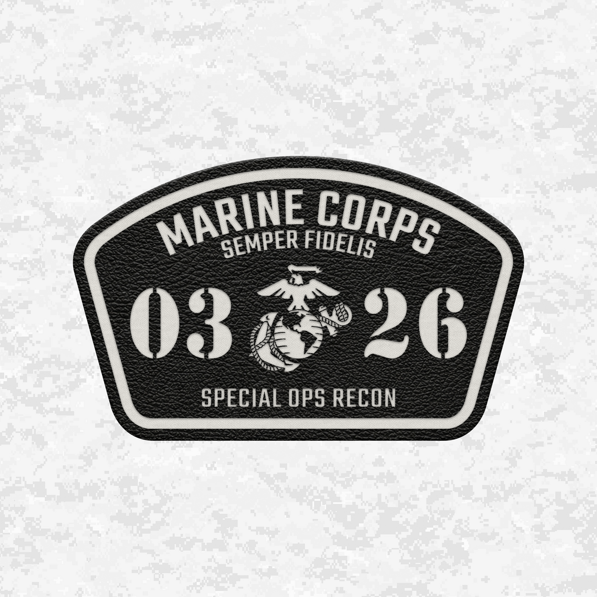 MOS 0326 Reconnaissance Marine Parachutist/Freefall | Leather Patch | Velcro Backed