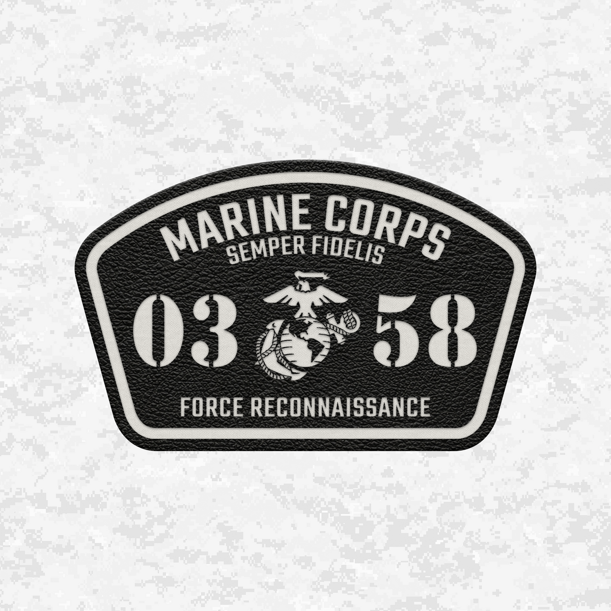 MOS 0358 Force Reconnaissance | Leather Patch | Velcro Backed