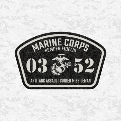 MOS 0352 Antitank Missileman | Leather Patch | Velcro Backed