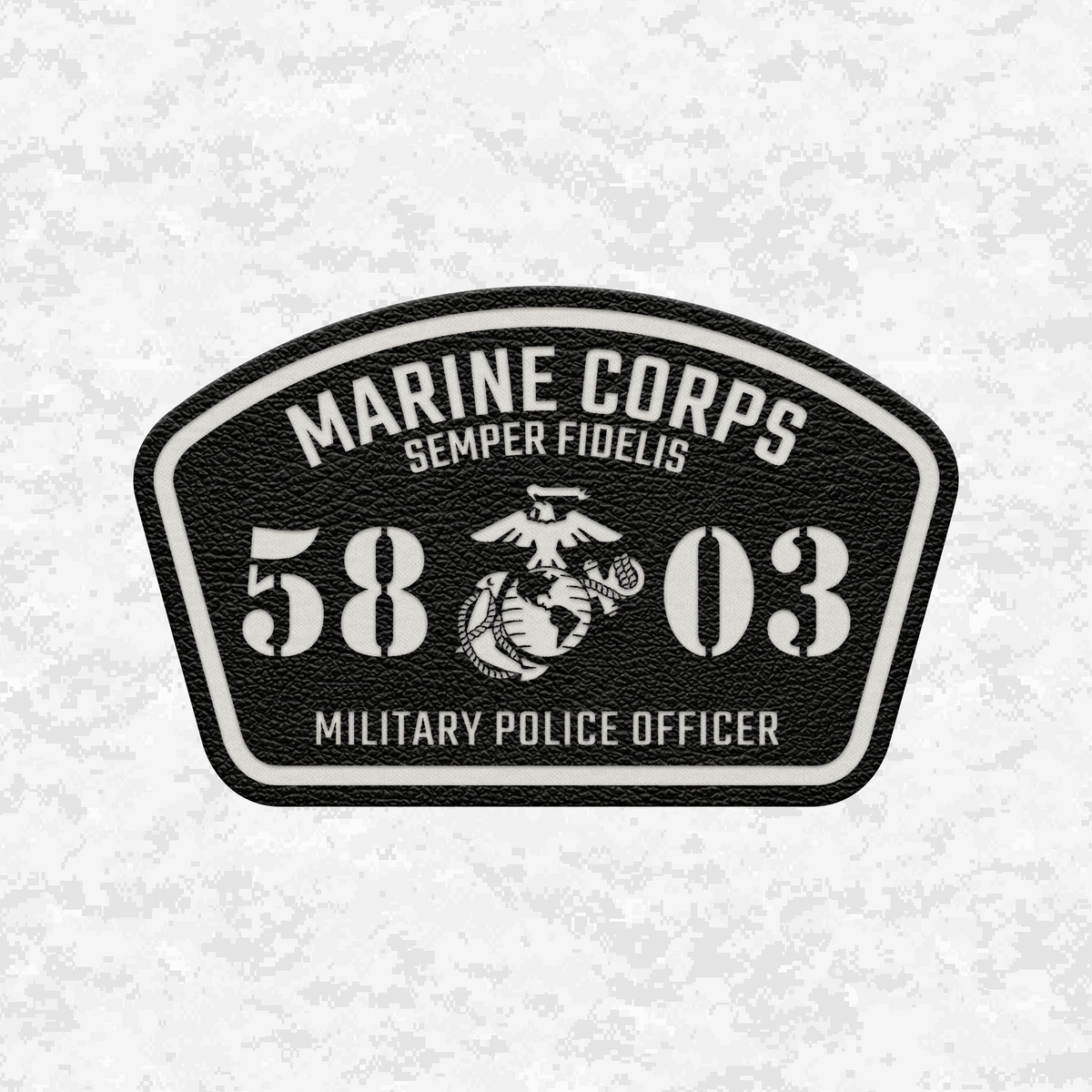 MOS 5803 Military Police Officer | Leather Patch | Velcro Backed