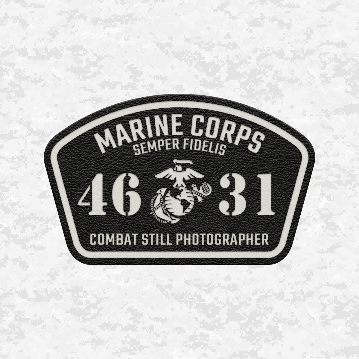 MOS 4631 Combat Still Photographer | Leather Patch | Velcro Backed