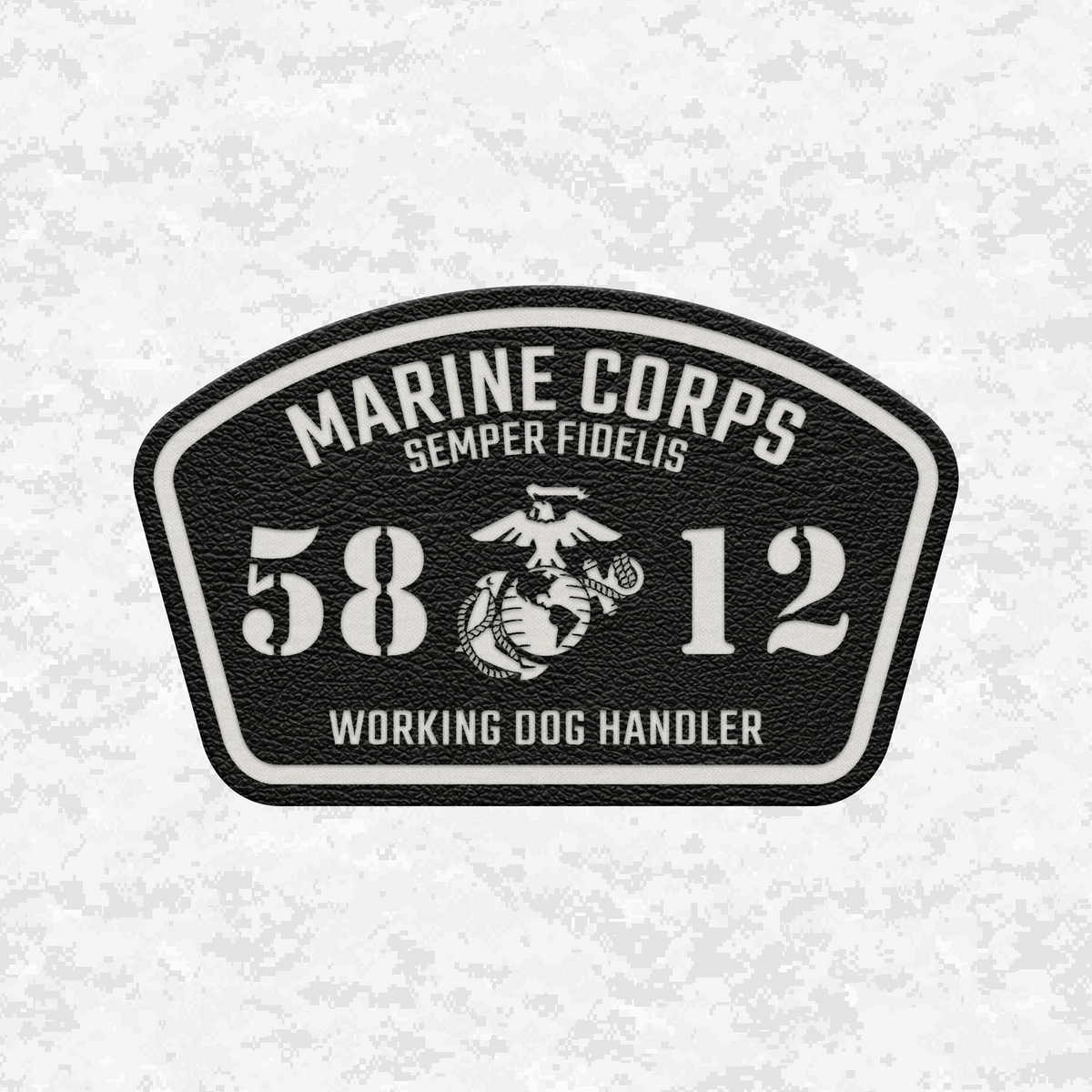 MOS 5812 Working Dog Handler | Leather Patch | Velcro Backed