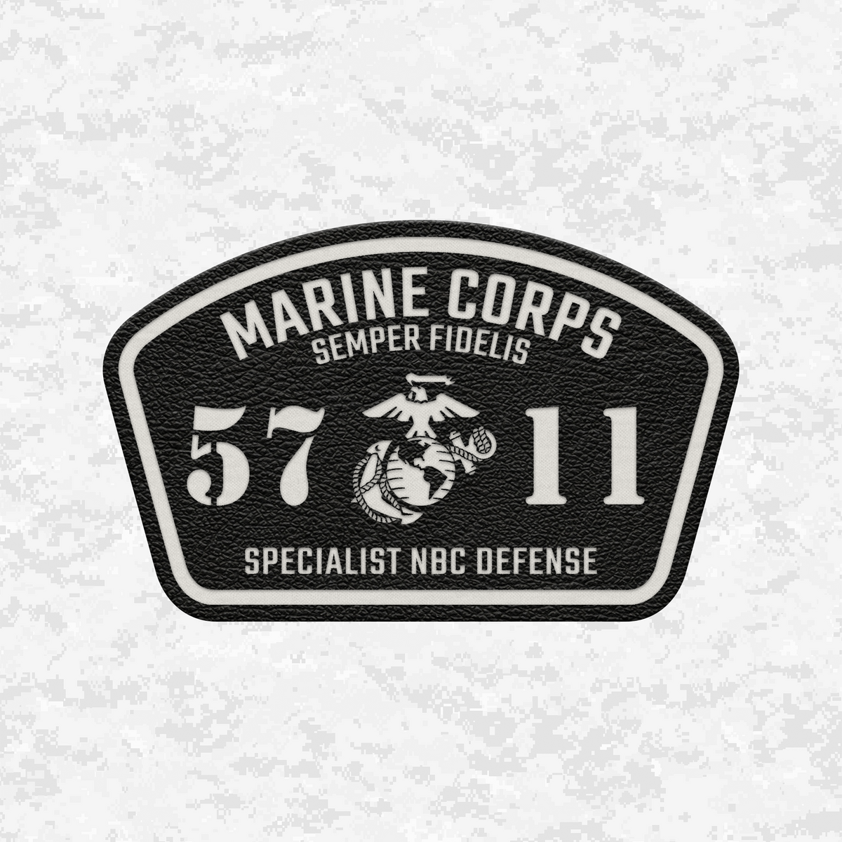 MOS 5711 Specialist NBC Defense | Leather Patch | Velcro Backed